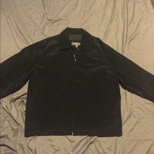 Men's black crazy horse jacket